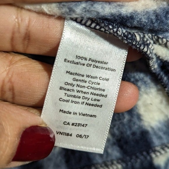 Talbots Buffalo Navy Plaid 1/4 Zip Preppy Pullover Women Size M - Picture 5 of 5